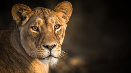 Fototapeta premium close up portrait of a lion
