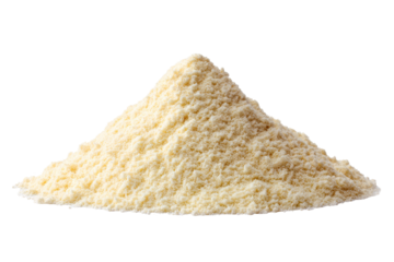 Flour piled high on a surface ready for baking delicious treats