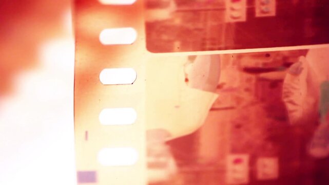 Set of 6 film burn transition 