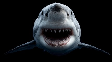 The Jaws of a Great White Shark
