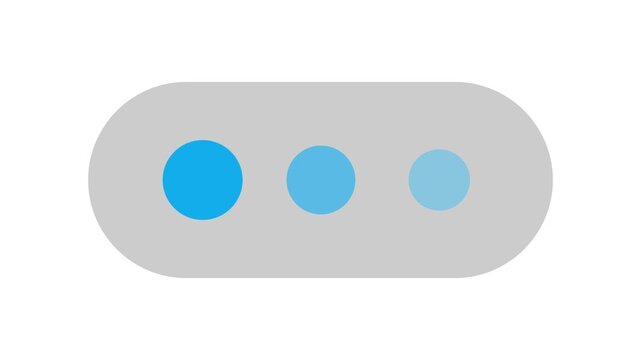 Animated typing indicator icon loop
