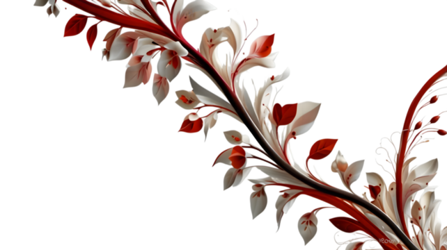 abstract floral background with butterflies