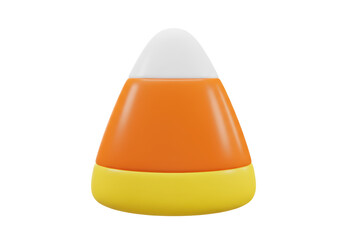 Isolated Classic Halloween Candy Corn Piece