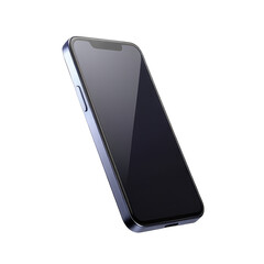 Smartphone 3D Icon with glossy minimal emoji style object, isolated PNG on transparent background