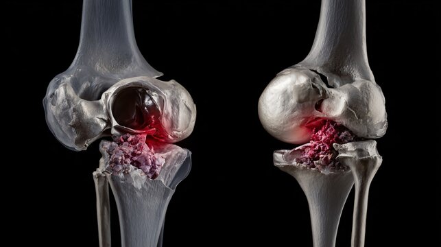Femoral Head Disease and Osteonecrosis Avascular Necrosis Medical Illustration