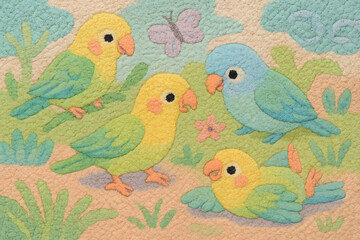 Fototapeta premium 자연에서 뛰어 노는 동물