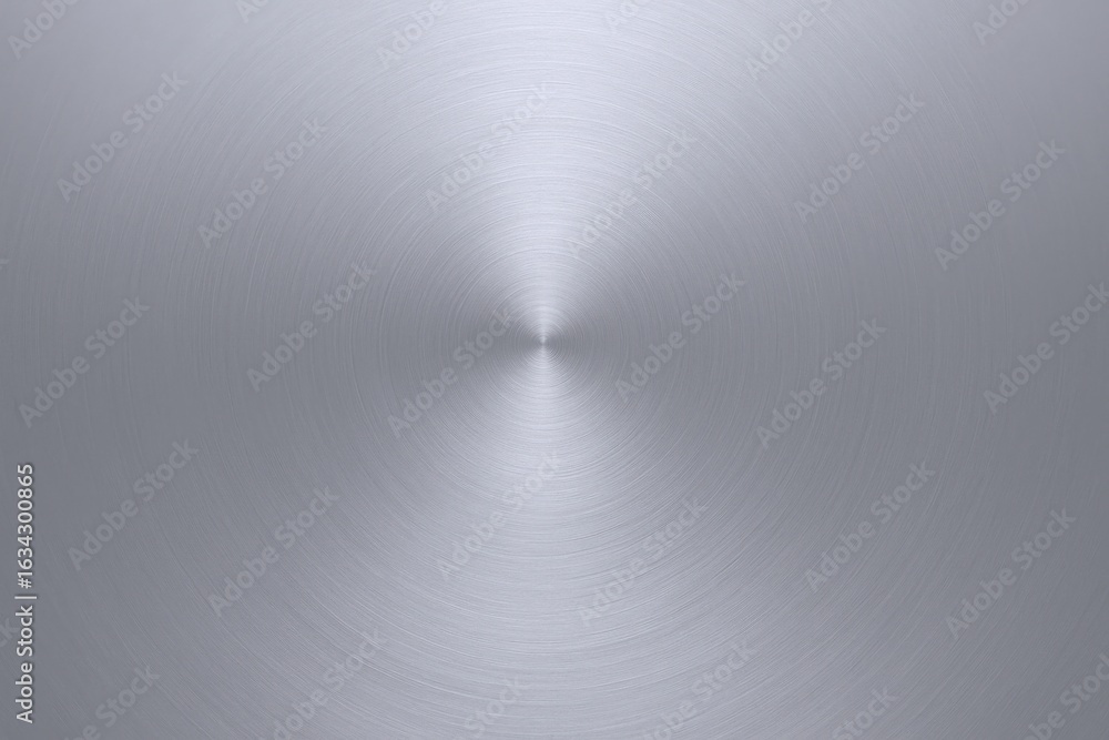 Poster silver metallic background with concentric circles: modern, abstract design for textures and overlay