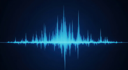 Abstract glowing sound wave graphic element audio visualization design background