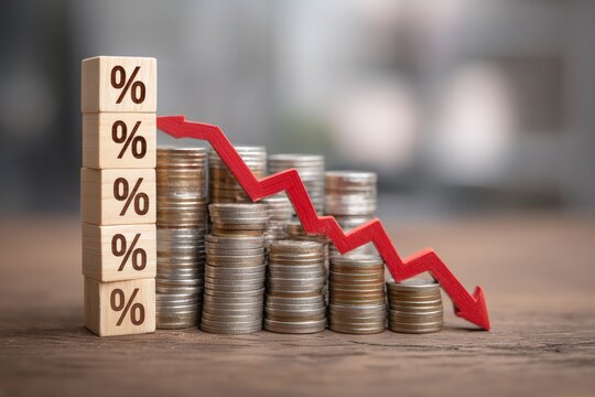 Interest rates decrease in a market where the value is declining
