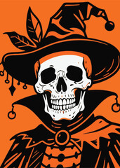 face skull man scary smile Illustrator Artwork