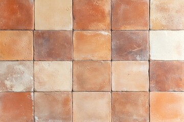 Tile Pattern: A close-up shot showcases a grid of earth-toned square tiles. The play of light and shadow accentuates the tiles' texture and detail.