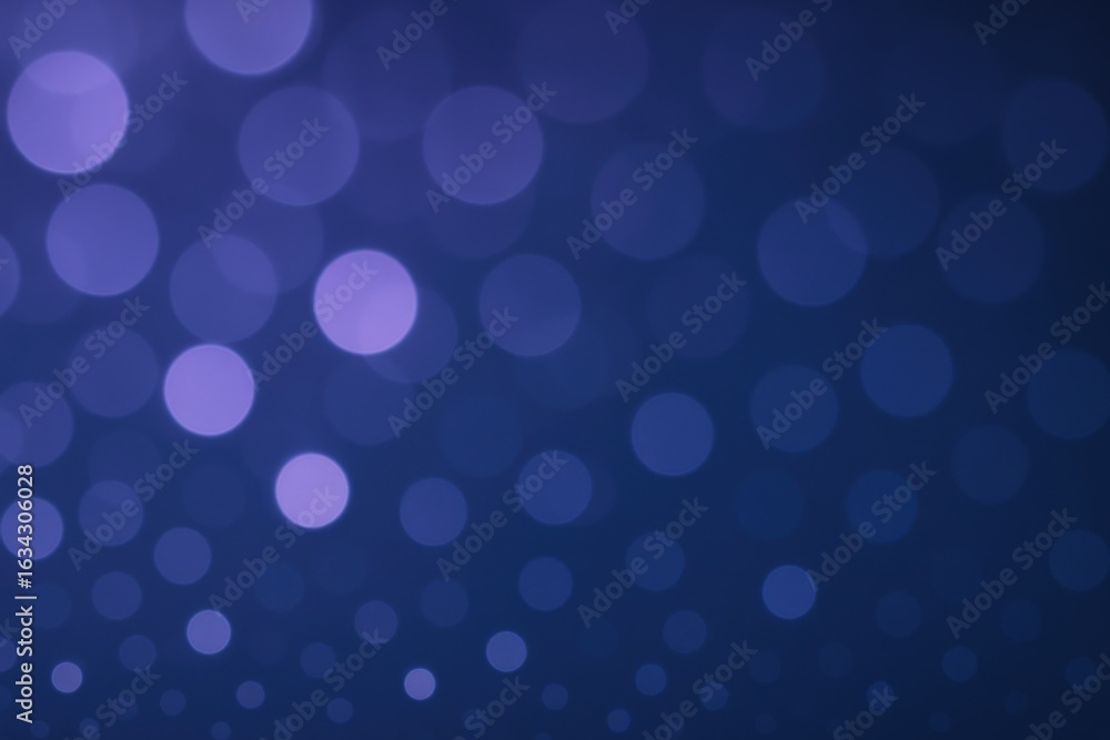 Poster abstract blurred lights background with soft bokeh effects in deep blue and purple color palette