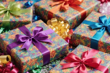 Festive Decoration Enhanced Gift Wrap