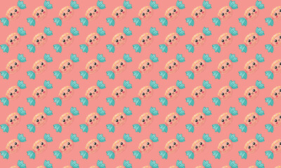 candy pattern, sweet candy.