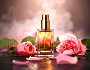 Small Elegant Perfume Bottle with Natural Fragrance Elements