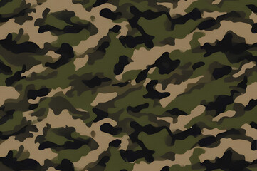 camouflage, army style, khaki color, protective print. stylish design for uniform