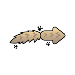 cat tail arrow
