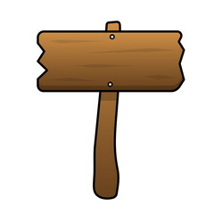 wooden sign
