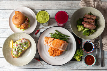 Vibrant, Delicious Meal Spread