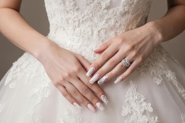 Vintage Bridal Manicure Styles