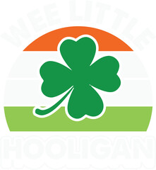 Wee Little Hooligan Funny St Patricks Day