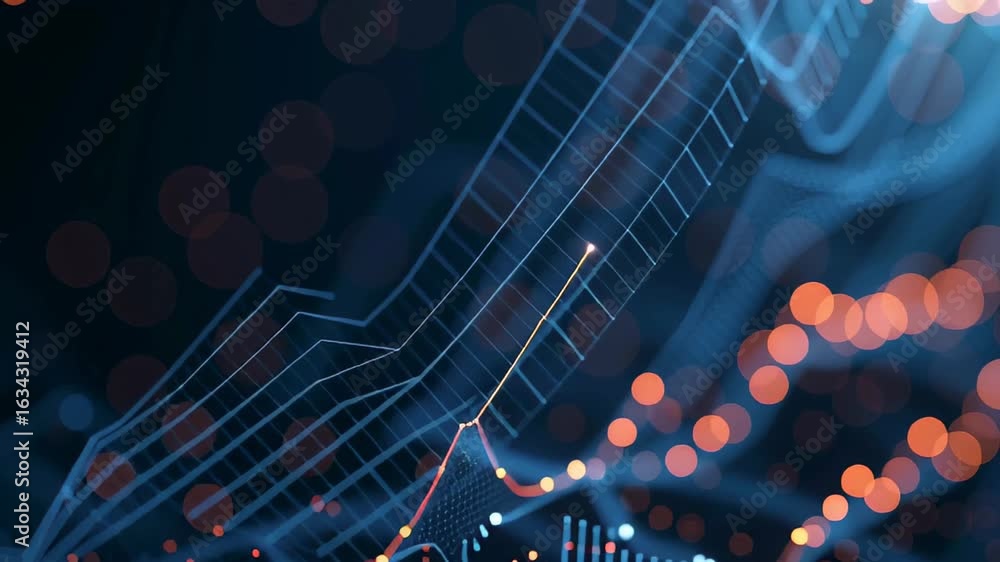 Poster data visualization trends digital environment infographic abstract technology modern viewpoint analy