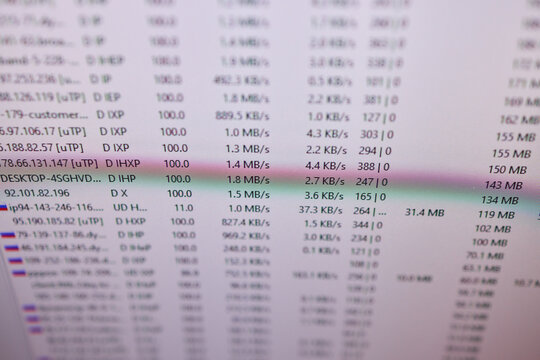 The results of the Internet Speed Test are displayed for your convenience and analysis purposes