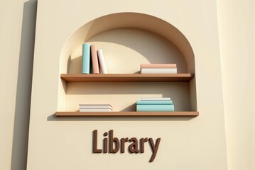 a library with books on shelves
