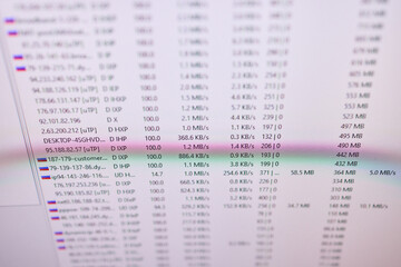 Obraz premium The results of the Internet Speed Test are displayed for your convenience and analysis purposes