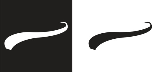 Swoosh Icons Vector Set, Collection and Group, Speed Motion Swirl Curves, Dynamic Wave Tail Shapes, Minimal Flat Line Style, Monochrome Silhouette Graphic Bundle for Logo, Sport and Abstract Design