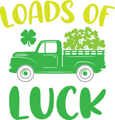 Loads Of Luck Tractor Toddler St Patricks Day