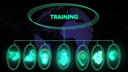 Digital abstract concept showing training and teamwork dynamics and modern processes ,Business, Internet and network concept data transfer to multi devices futuristic technology abstract background - Powered by Adobe