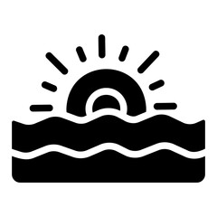 sunset Solid icon