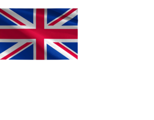 Tuvalu National Flag Gently Waving, Front View with Natural Fabric Ripples, Transparent Background