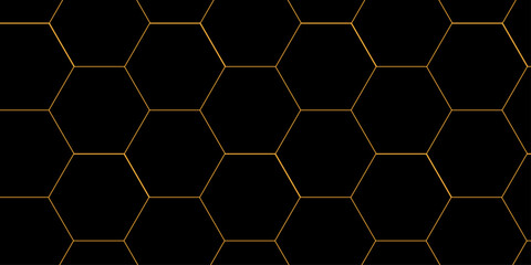 Obraz premium Abstract background with hexagon, modern abstract vector polygonal pattern. Futuristic abstract honeycomb technology white background. Luxury white hexagon pattern. 