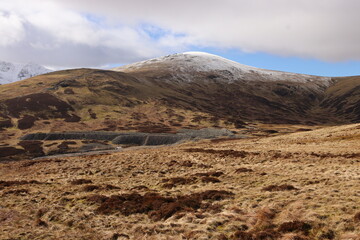 lake district, helvellyn, England in winter