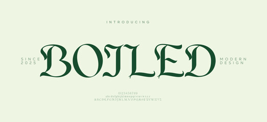 Bojled abstract minimal modern alphabet fonts for logo. Typography technology electronic digital music future creative font. vector illustration