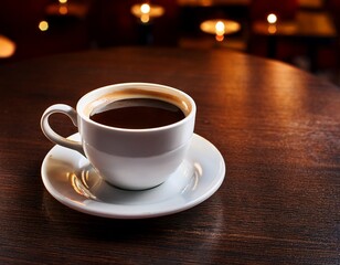 Fototapeta premium cup of coffee on the table