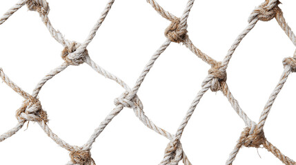 A minimal display of cargo net, white background --ar 16:9