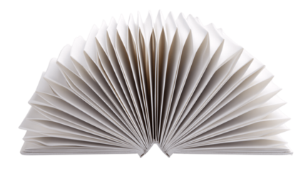 An individual accordion folder, white background --ar 16:9