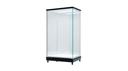 An individual display case, white background --ar 16:9