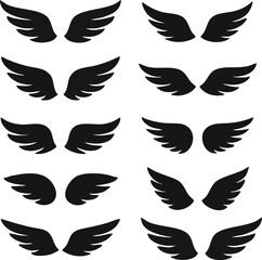 Obraz premium A collection of angel wings ready to elevate your designs embodying freedom and ethereal beauty on