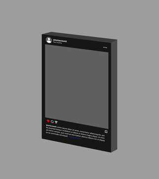 3d social media with tark theme