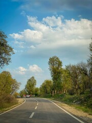 road in the forest