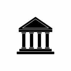 Fototapeta premium creative details Greek Temple Icon Vector Illustration