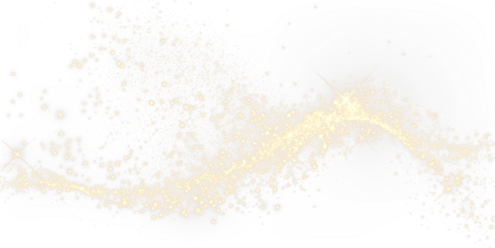 Glow, star, swirl, christmas, pattern — gold glitter PNG with transparent background. This sparkling PNG Overlay adds festive luxury and magic to seasonal or celebration designs - Powered by Adobe