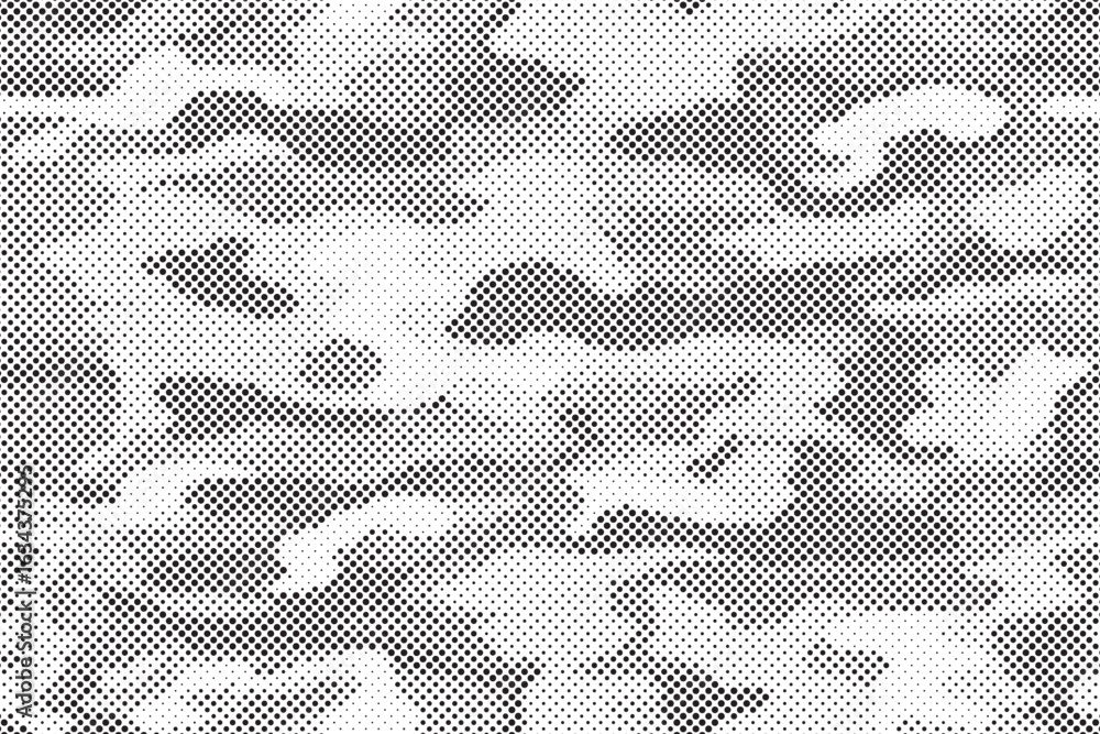 Poster abstract halftone background. military camouflage effect dot seamless pattern texture. dotted backgr