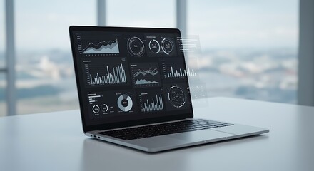 都市の眺望とデータの流れ