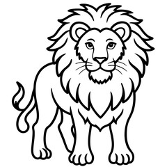 Fototapeta premium lion head vector