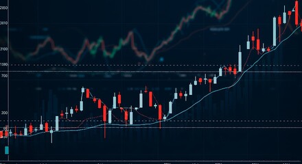 Stock market or forex trading graph in futuristic concept suitable for financial investment or Economic trends business idea and all art work design. Abstract finance background